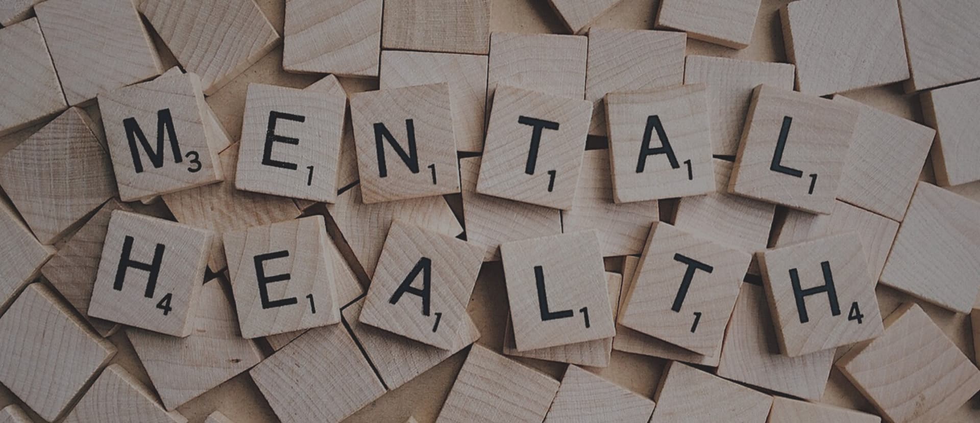 Imagen de unas fichas en las que pone Mental Health